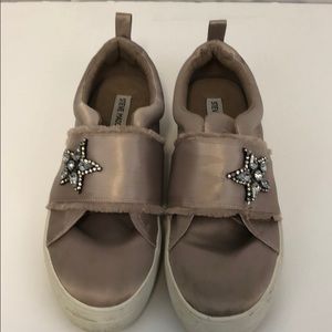 Steve Madden Graphic Platform Sneakers 10M Taupe